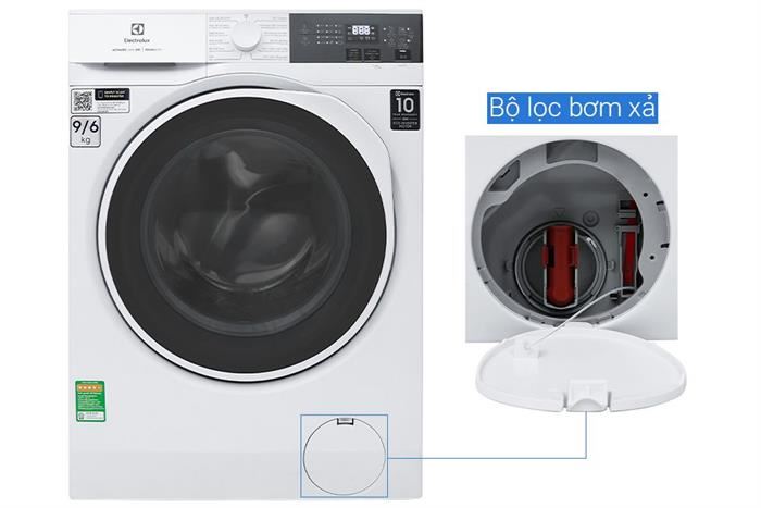 Máy Giặt Sấy Electrolux Inverter Giặt 9Kg + Sấy 6Kg EWW9024P3WC&nbsp;